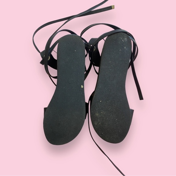 SOLD!! Black platform chunky lace up sandals - Picture 3 of 3